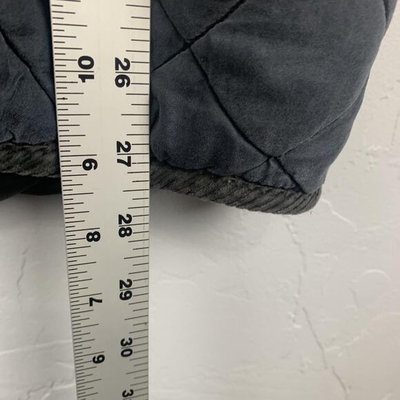 O'Kief & O'Kief Barn Jacket Womens Blue Medium Petite Quilted Silk Corduroy - Picture 7 of 9